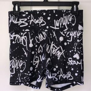 Black Spandex Gym Shorts